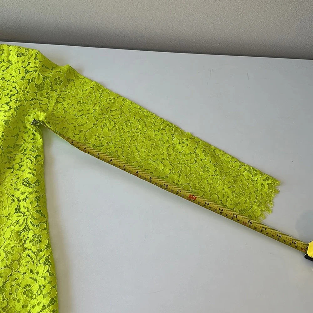 J Crew Mock Neck Lace Top in Citrine NWT Size 6